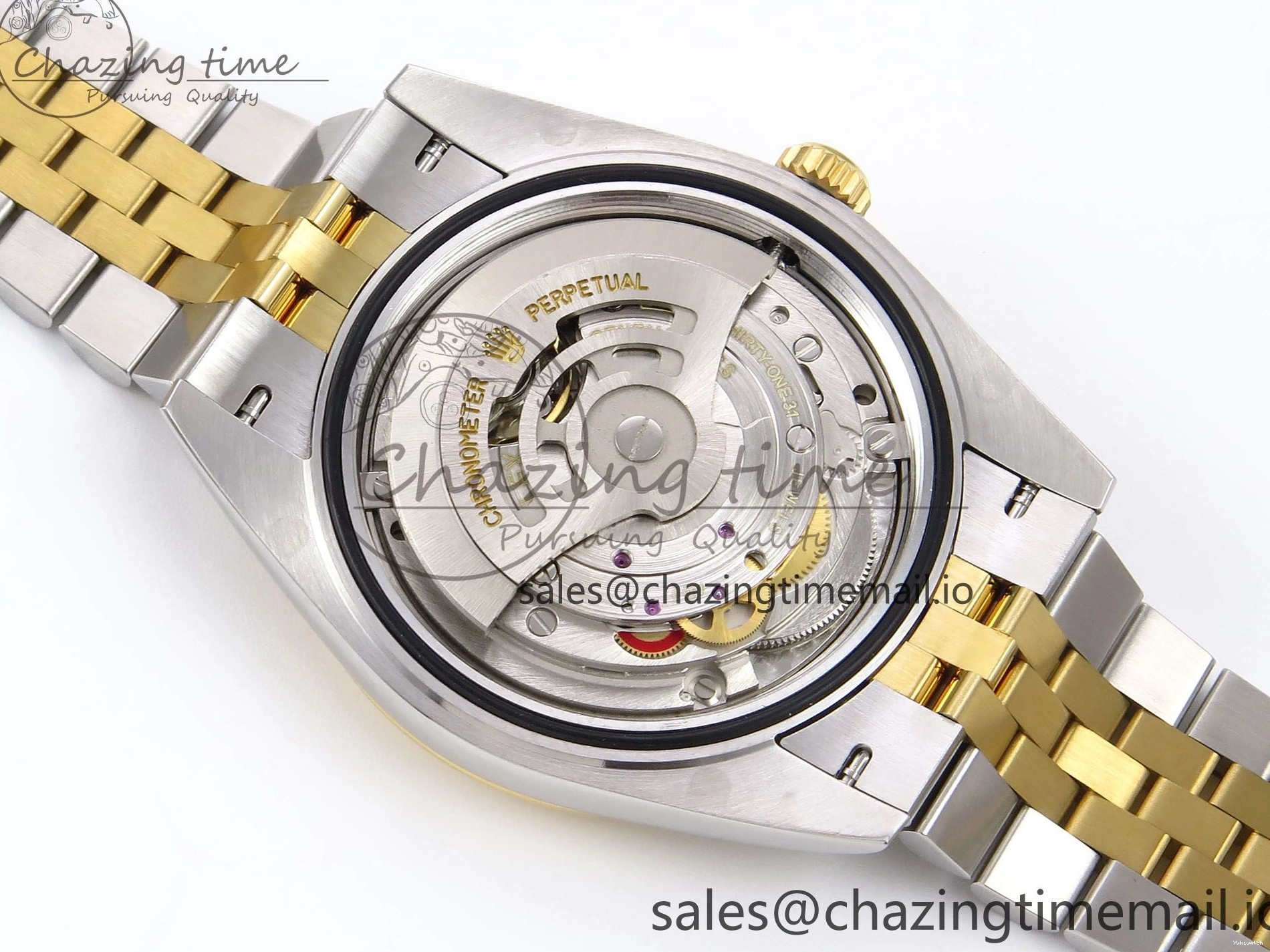 SS Best 41 Bracelet EWEF Stick DateJust Dial Jubilee A3235 White on Edition 126333 YG 0305
